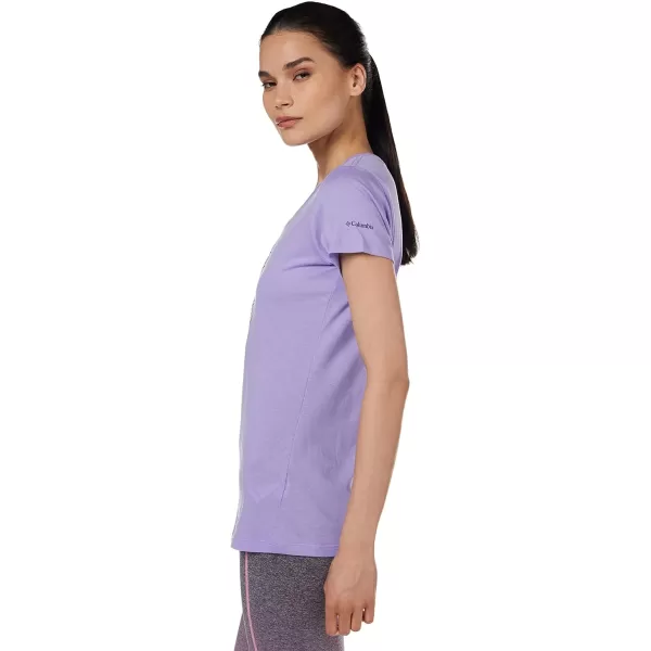 Columbia Womens Daisy Days Short Sleeve Graphic TeeFrosted Purple HeatherBugventure Graphic