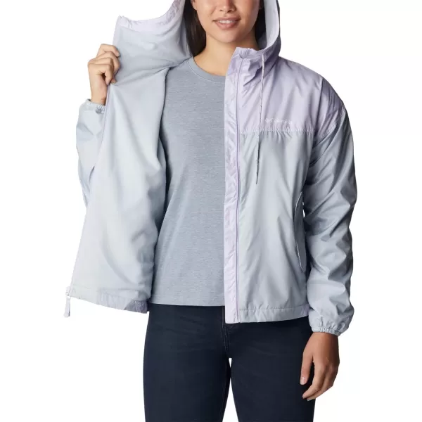 Columbia Womens Flash Challenger Lined WindbreakerCirrus GreyPurple Tint