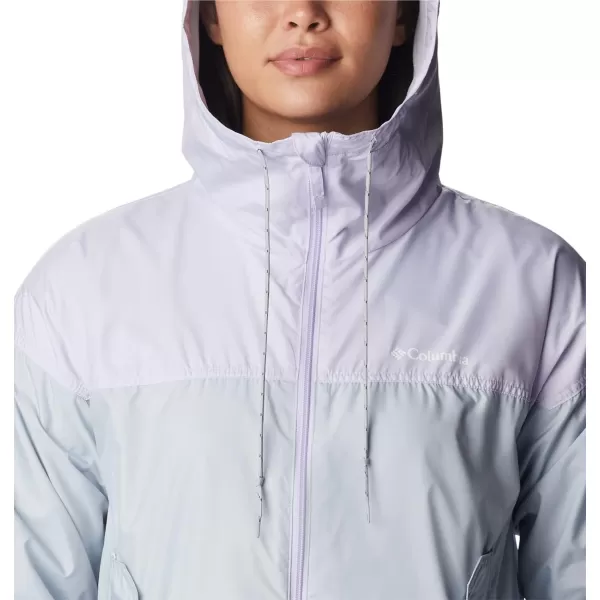 Columbia Womens Flash Challenger Lined WindbreakerCirrus GreyPurple Tint