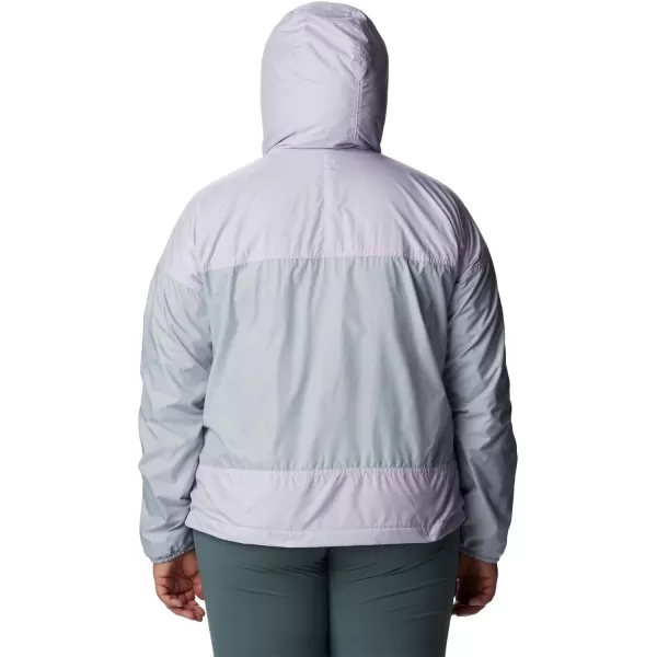 Columbia Womens Flash Challenger Lined WindbreakerCirrus GreyPurple Tint