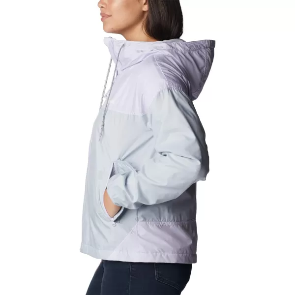 Columbia Womens Flash Challenger Lined WindbreakerCirrus GreyPurple Tint