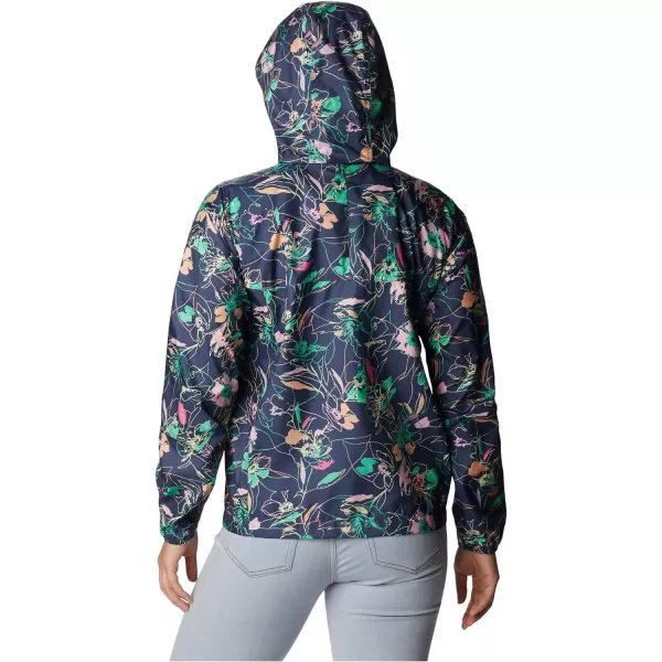 Columbia Womens Flash Challenger Novelty WindbreakerNocturnal Poplines Print