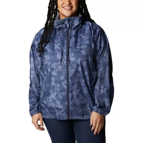 Columbia Womens Flash Challenger Novelty WindbreakerNocturnal Typhoon Blooms Print