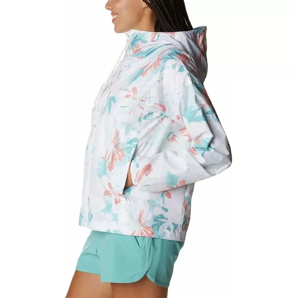 Columbia Womens Flash Challenger Novelty WindbreakerWhite Daisy Party Print