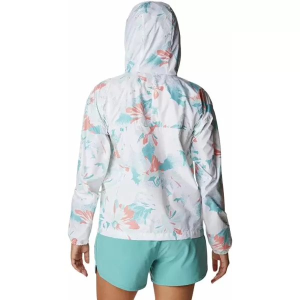 Columbia Womens Flash Challenger Novelty WindbreakerWhite Daisy Party Print