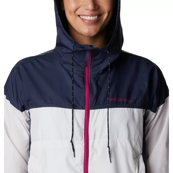 Columbia Womens Flash Challenger Novelty WindbreakerWhiteNocturnal