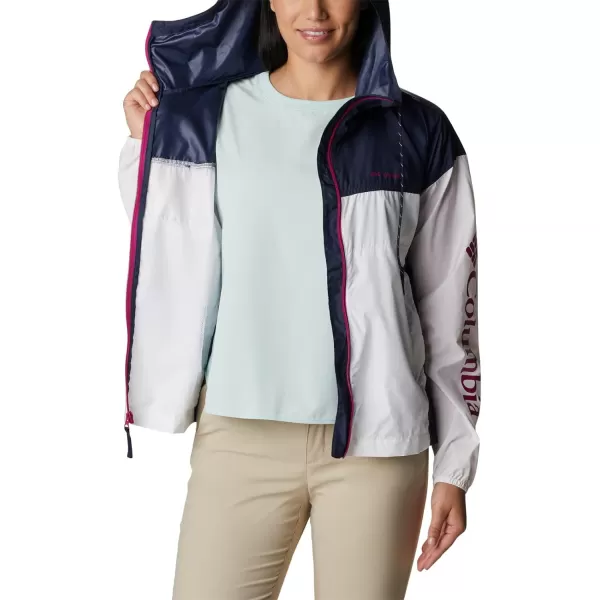 Columbia Womens Flash Challenger Novelty WindbreakerWhiteNocturnal