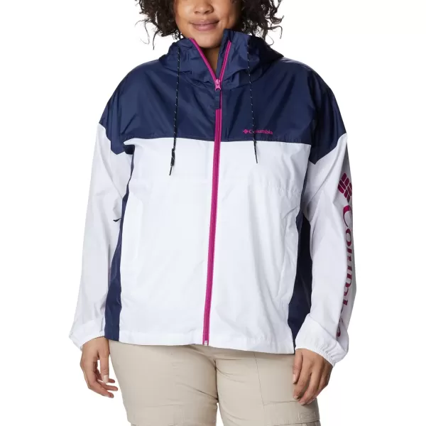 Columbia Womens Flash Challenger Novelty WindbreakerWhiteNocturnal