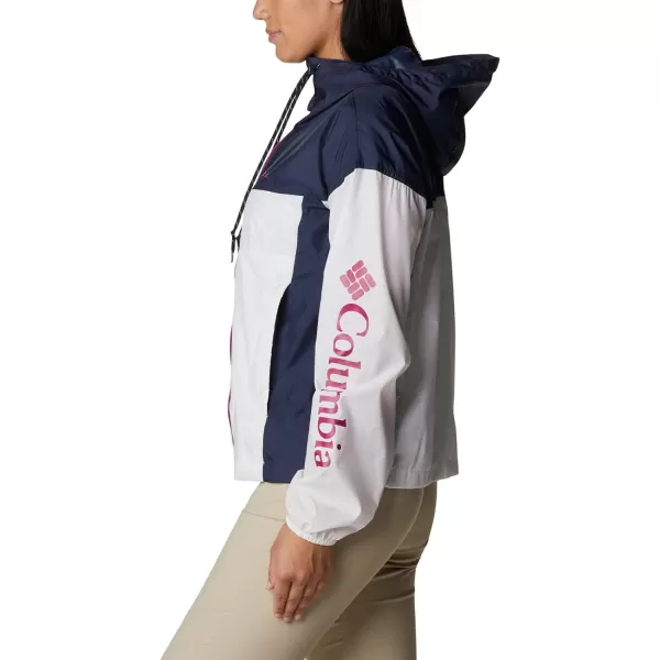 Columbia Womens Flash Challenger Novelty WindbreakerWhiteNocturnal