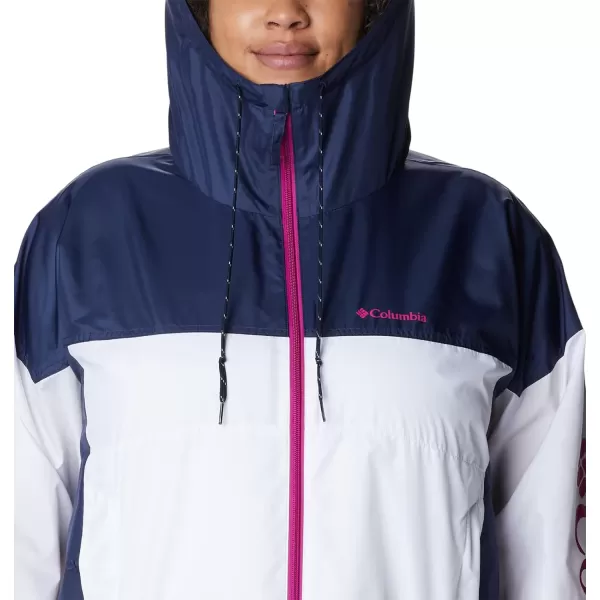 Columbia Womens Flash Challenger Novelty WindbreakerWhiteNocturnal