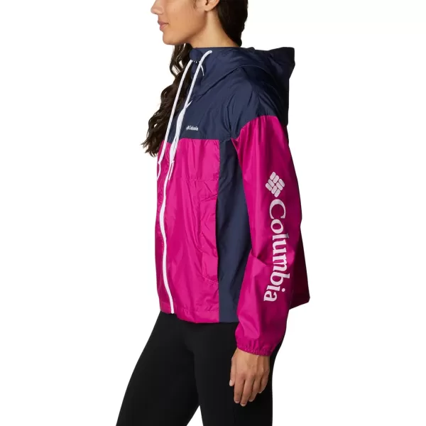 Columbia Womens Flash Challenger Novelty WindbreakerWild FuchsiaNocturnal