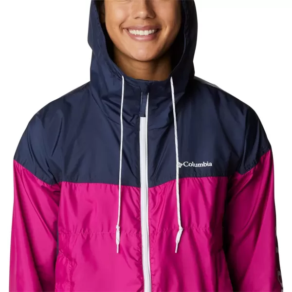 Columbia Womens Flash Challenger Novelty WindbreakerWild FuchsiaNocturnal