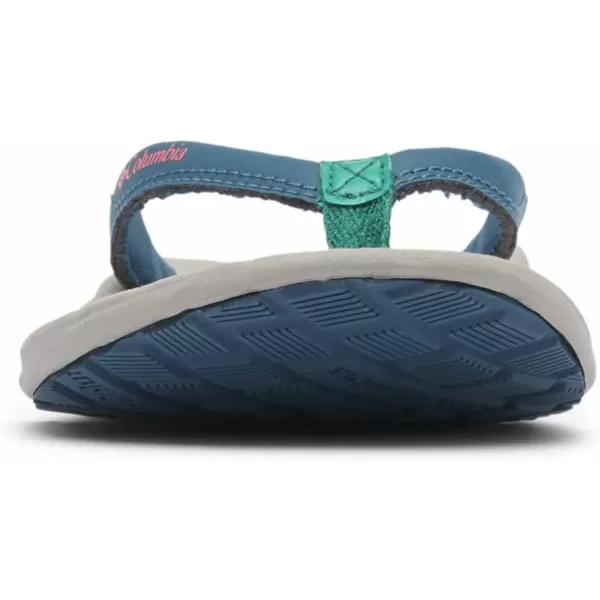 Columbia Womens Flip FlopPetrol BlueGlacier Green