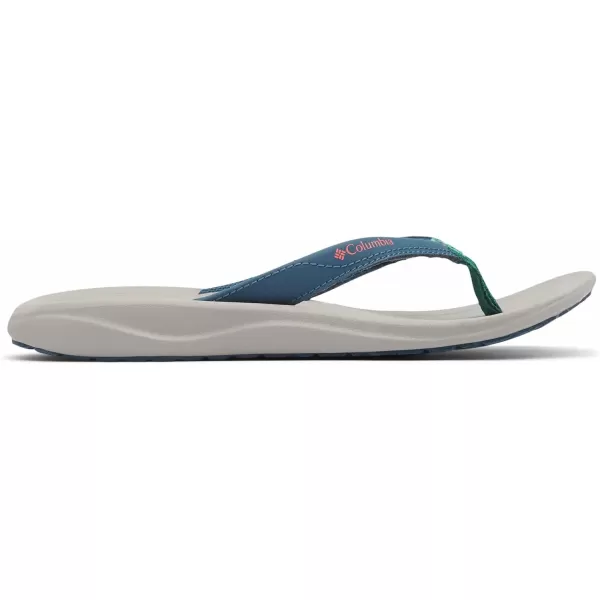 Columbia Womens Flip FlopPetrol BlueGlacier Green