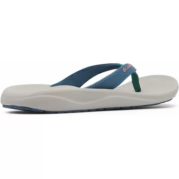 Columbia Womens Flip FlopPetrol BlueGlacier Green