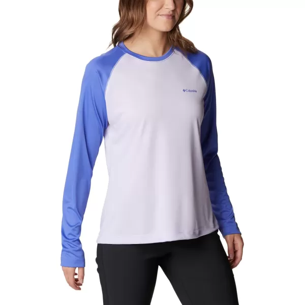 Columbia Womens Fork Stream Long Sleeve ShirtPurple TintPurple Lotus Graphic