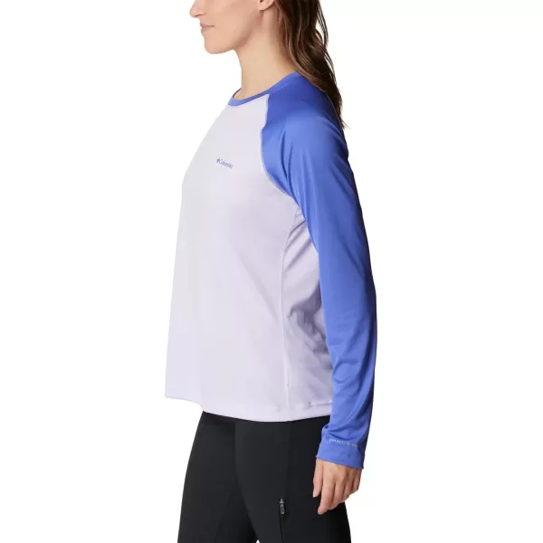 Columbia Womens Fork Stream Long Sleeve ShirtPurple TintPurple Lotus Graphic