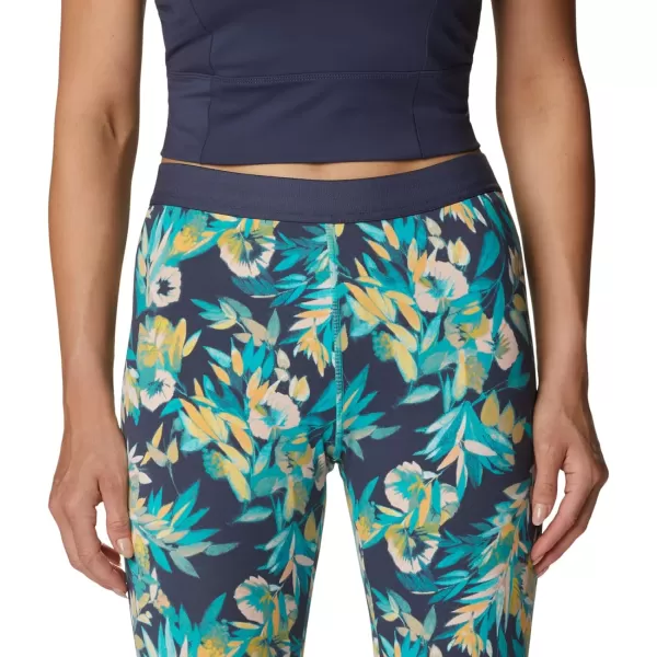 Columbia Womens Hike LeggingBright AquaWisterianWhite Logo