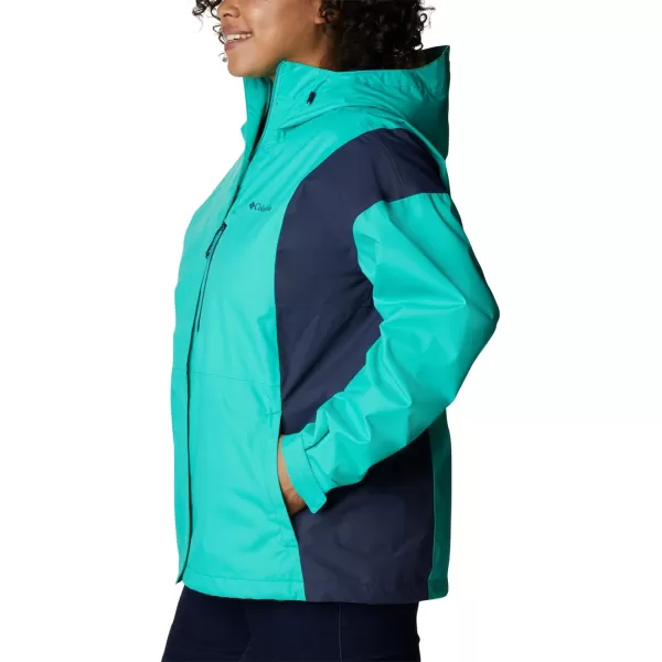 Columbia Womens Hikebound JacketElectric TurquoiseNocturnal