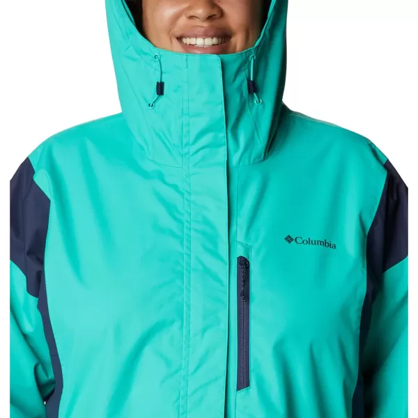 Columbia Womens Hikebound JacketElectric TurquoiseNocturnal