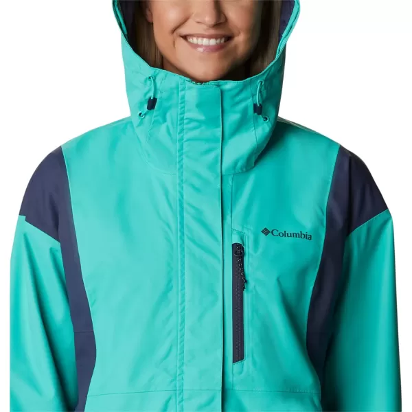 Columbia Womens Hikebound JacketElectric TurquoiseNocturnal