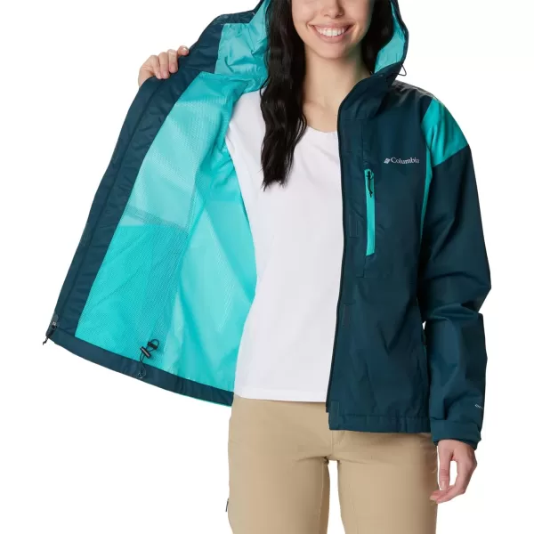 Columbia Womens Hikebound JacketNight Wave  Bright Aqua