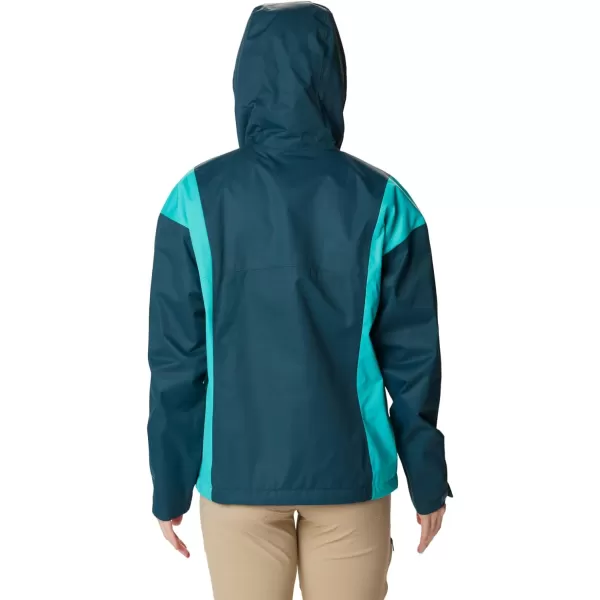 Columbia Womens Hikebound JacketNight Wave  Bright Aqua