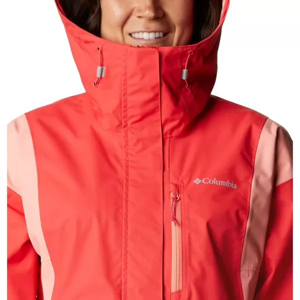 Columbia Womens Hikebound JacketRed HibiscusCoral Reef