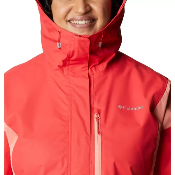 Columbia Womens Hikebound JacketRed HibiscusCoral Reef