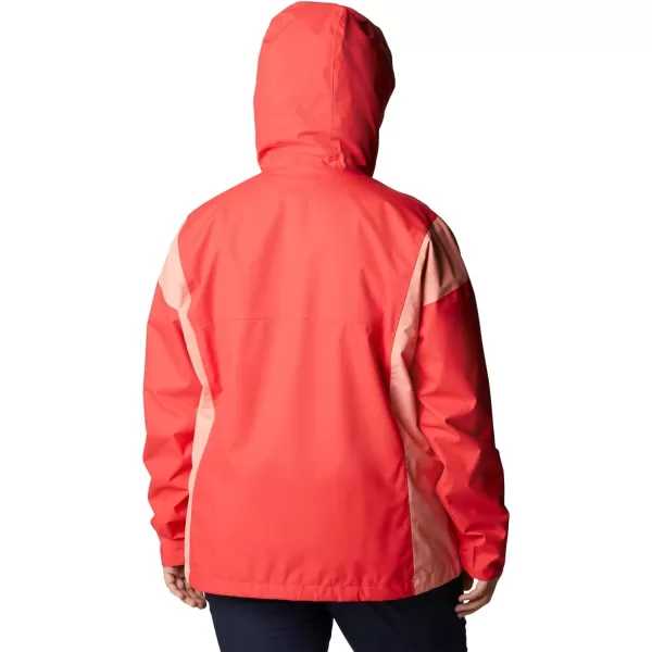 Columbia Womens Hikebound JacketRed HibiscusCoral Reef