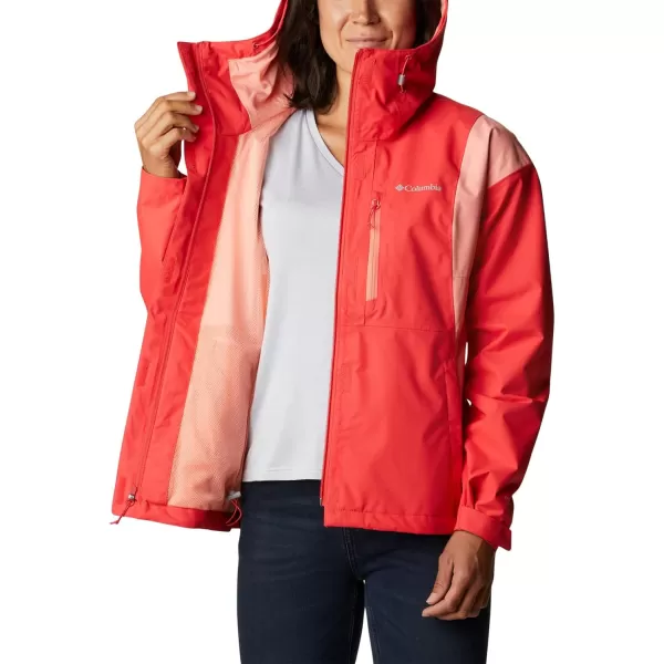 Columbia Womens Hikebound JacketRed HibiscusCoral Reef