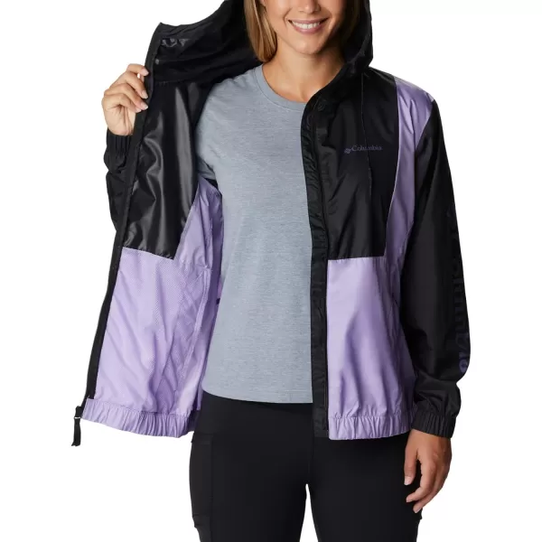 Columbia Womens Lily Basin JacketBlackFrosted Purple