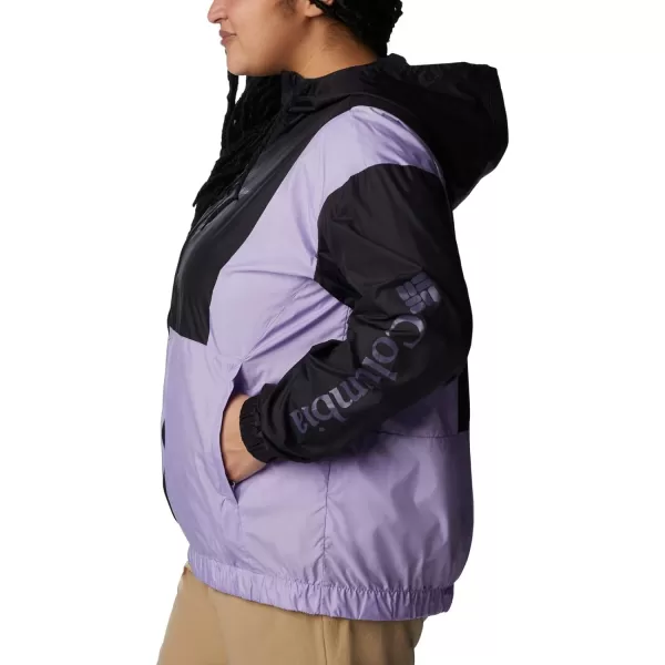 Columbia Womens Lily Basin JacketBlackFrosted Purple