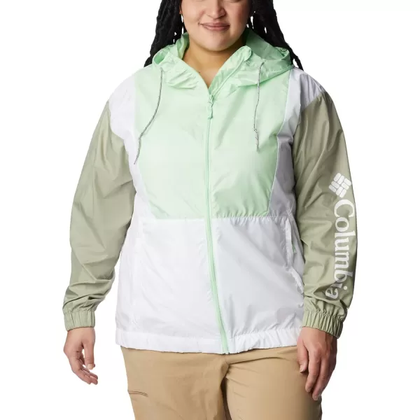 Columbia Womens Lily Basin JacketKey WestSafariWhite