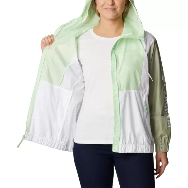 Columbia Womens Lily Basin JacketKey WestSafariWhite