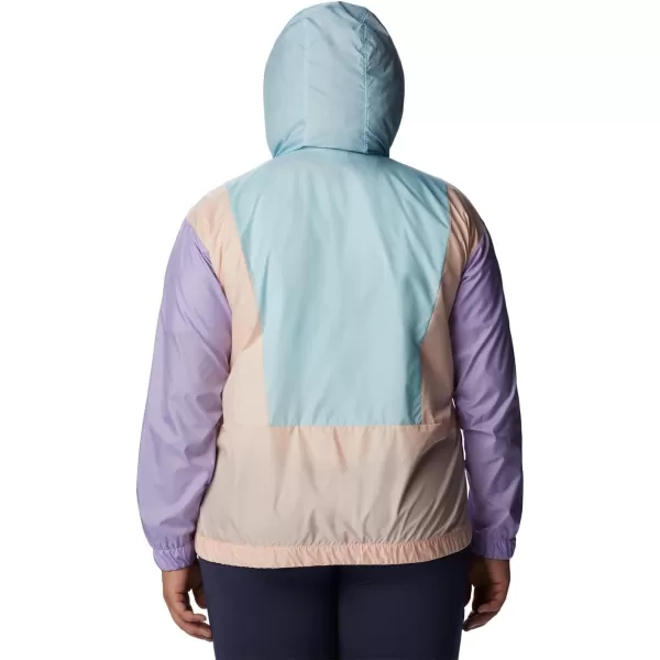 Columbia Womens Lily Basin JacketSpring BlueFrosted PurplePeach Blossom