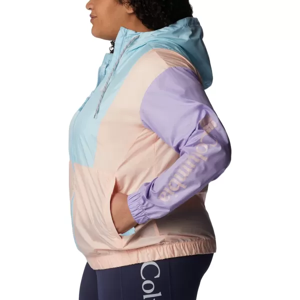 Columbia Womens Lily Basin JacketSpring BlueFrosted PurplePeach Blossom