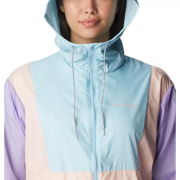 Columbia Womens Lily Basin JacketSpring BlueFrosted PurplePeach Blossom