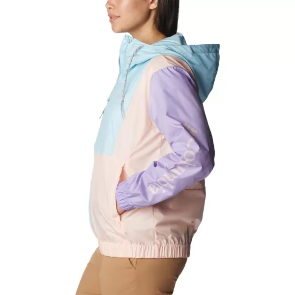 Columbia Womens Lily Basin JacketSpring BlueFrosted PurplePeach Blossom