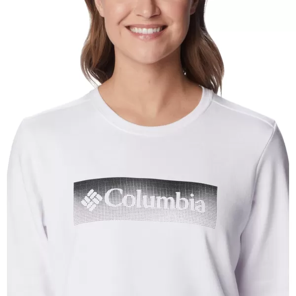 Columbia Womens Logo Ii CrewWhiteFramed Halftone Logo