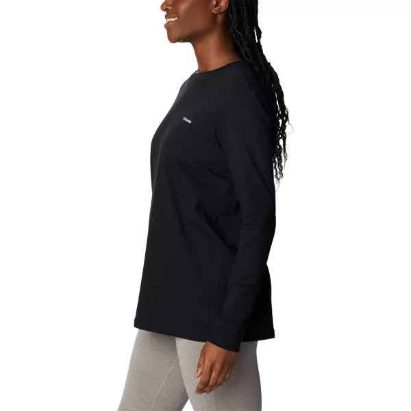 Columbia Womens North Cascades Back Graphic Long Sleeve TeeBlackOutdoor Park