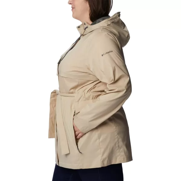 Columbia Womens Pardon My Trench Ii Rain JacketAncient Fossil