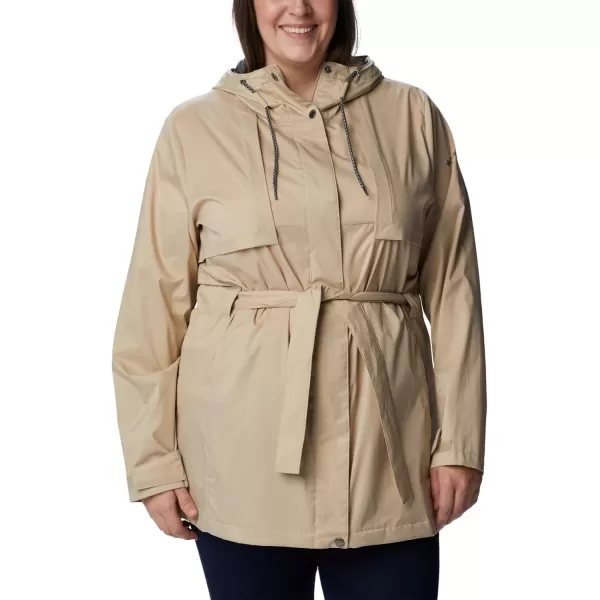 Columbia Womens Pardon My Trench Ii Rain JacketAncient Fossil