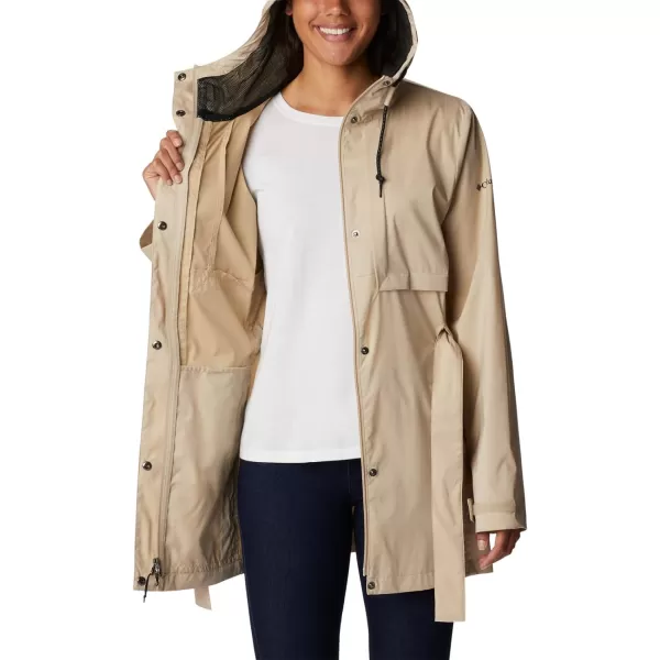 Columbia Womens Pardon My Trench Ii Rain JacketAncient Fossil