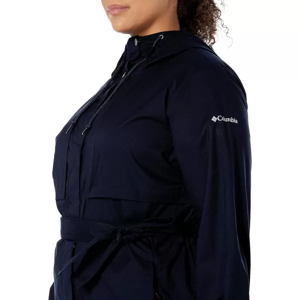 Columbia Womens Pardon My Trench Ii Rain JacketDark Nocturnal