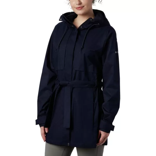 Columbia Womens Pardon My Trench Ii Rain JacketDark Nocturnal