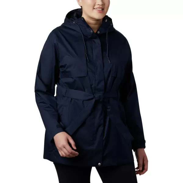 Columbia Womens Pardon My Trench Ii Rain JacketDark Nocturnal