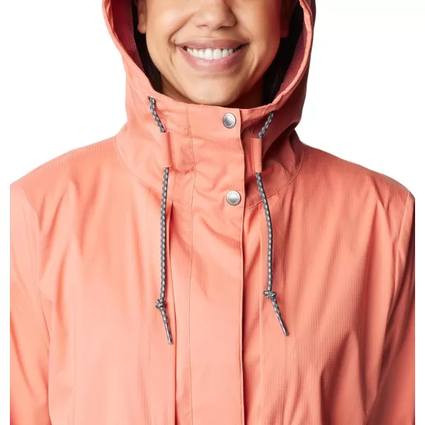 Columbia Womens Pardon My Trench Ii Rain JacketFaded Peach