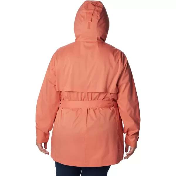 Columbia Womens Pardon My Trench Ii Rain JacketFaded Peach