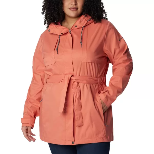 Columbia Womens Pardon My Trench Ii Rain JacketFaded Peach